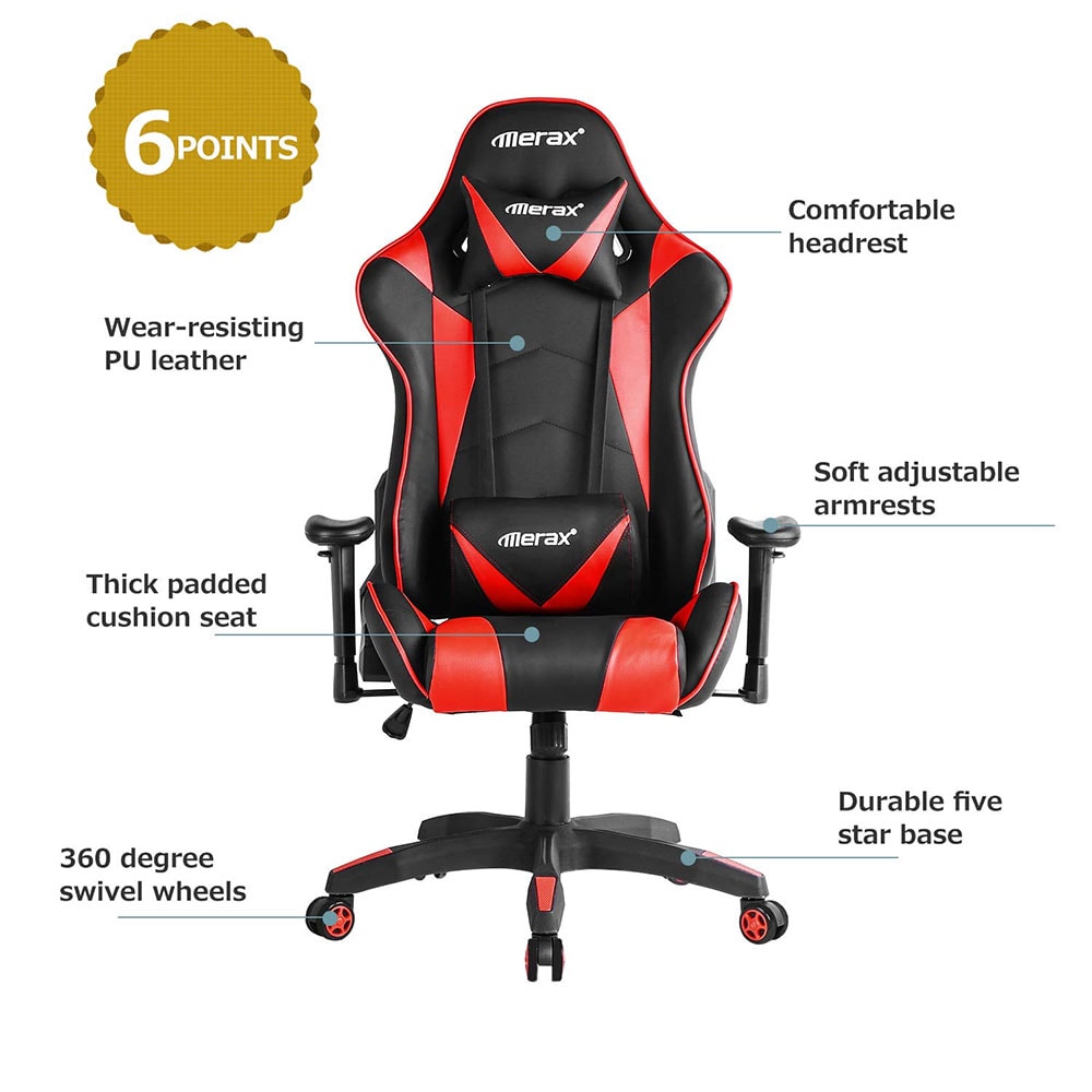 Merax Gaming Chair features