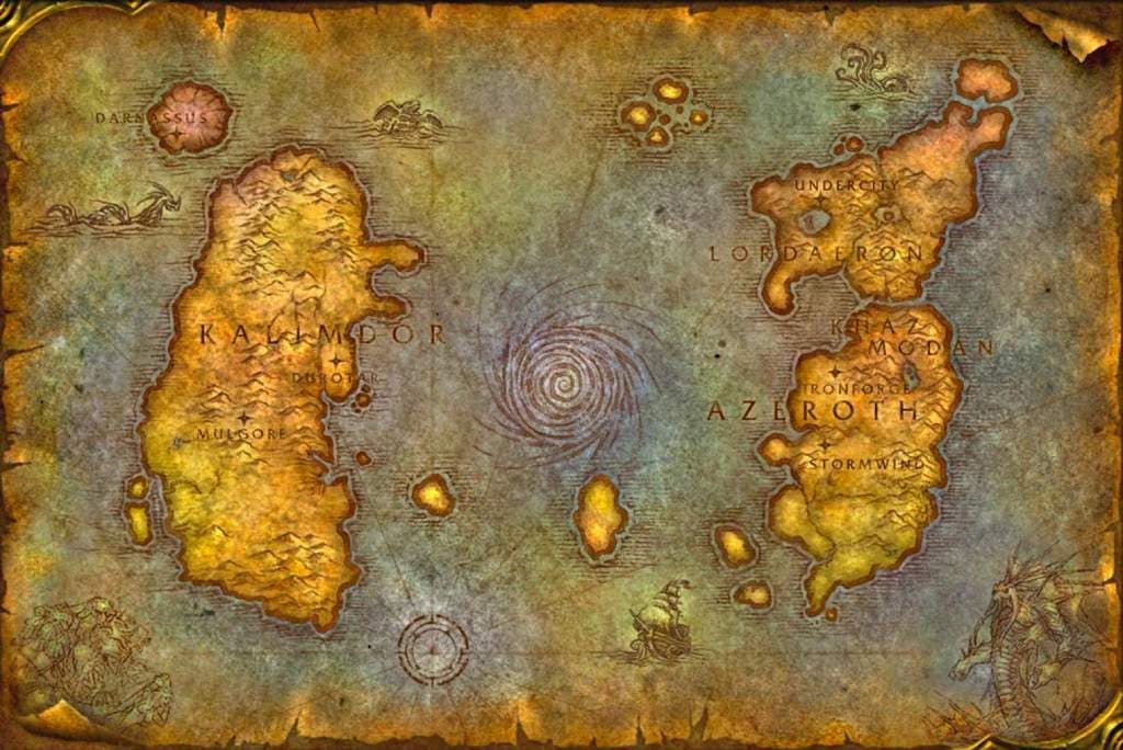 wow classic map