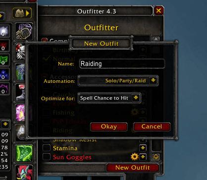 outfitter wow classic addon